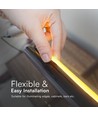 10m 12,5W/m COB-LED strip set, 3000K - IP65, 1100lm/m, 286 LED per meter, 8mm bredd