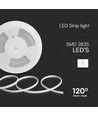 121 LED Stripbelysning 10.5W/m - Röd, 10m/rulle, 220V, IP65