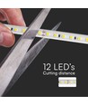 121 LED Stripbelysning 10.5W/m - Röd, 10m/rulle, 220V, IP65