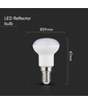 2,9W E14 LED spotlight - R39, 4000K, Samsung chip