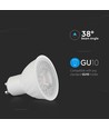 6W GU10 - Plast Spotlights, 6500K, 38D.