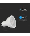 6W GU10 LED lampa - 445lm, 110°, Samsung LED chip, varmvit