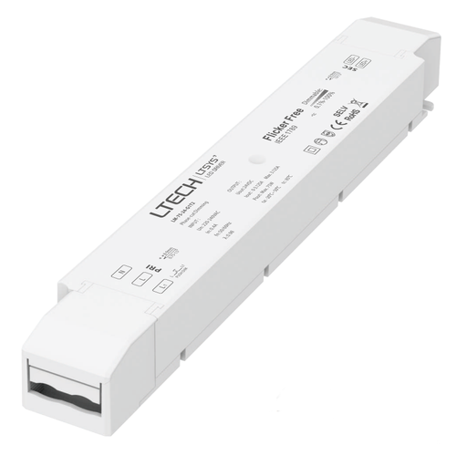 LTech 75W dimbar strömförsörjning - 24V DC, 3.125A, Triac/push dim/ IP20