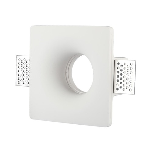 GU10 gips GU10 inbyggnad - Downlight, spot, kvadratisk, vit