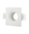 GU10 gips GU10 inbyggnad - Downlight, spot, kvadratisk, vit