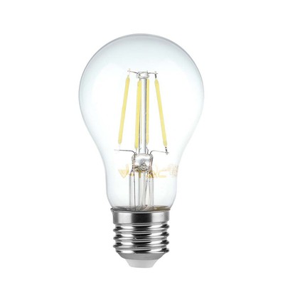 A60 12W LED Filament Lampa E27 - Klar Kåpa, 4000K.