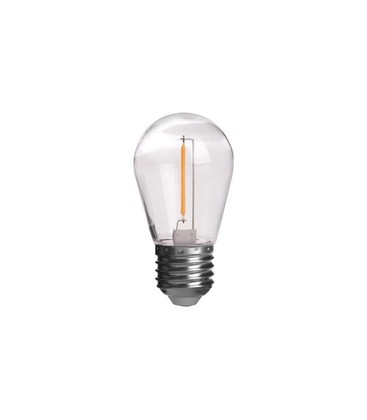 Lagertömning: E27 - 1W LED pære, 60lm, 360 grader, ST14 - 10 stk.