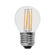 E27 6W LED klotlampa - G45, koltråd, klar, 230V