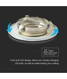 V-Tac downlight - GU10, satin nickel, IP20