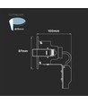 V-Tac downlight - GU10, vit, IP20