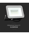 30W LED strålkastare med Samsung LED chip - 80lm/W, IP65, svart, 4000K, utomhus/inomhus