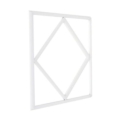 Hexagon Diamant 60x60 LED-panel, 60W - 100lm/W, vit kant