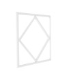 Hexagon Diamant LED Panel 60x60 - 60W, 6000lm, vit kant