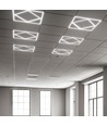 Hexagon Diamant LED Panel 60x60 - 60W, 6000lm, vit kant