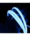 5 m. vattentät Ljusblå Neon COB LED strip - 230V, IP67, 288 LED, 11,5W/m, kan klippas var 10cm