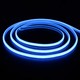 5m 11,5W/m Ljusblå Neon COB strip - 230V, IP67, 288 LED, kan klippas var 10:e cm