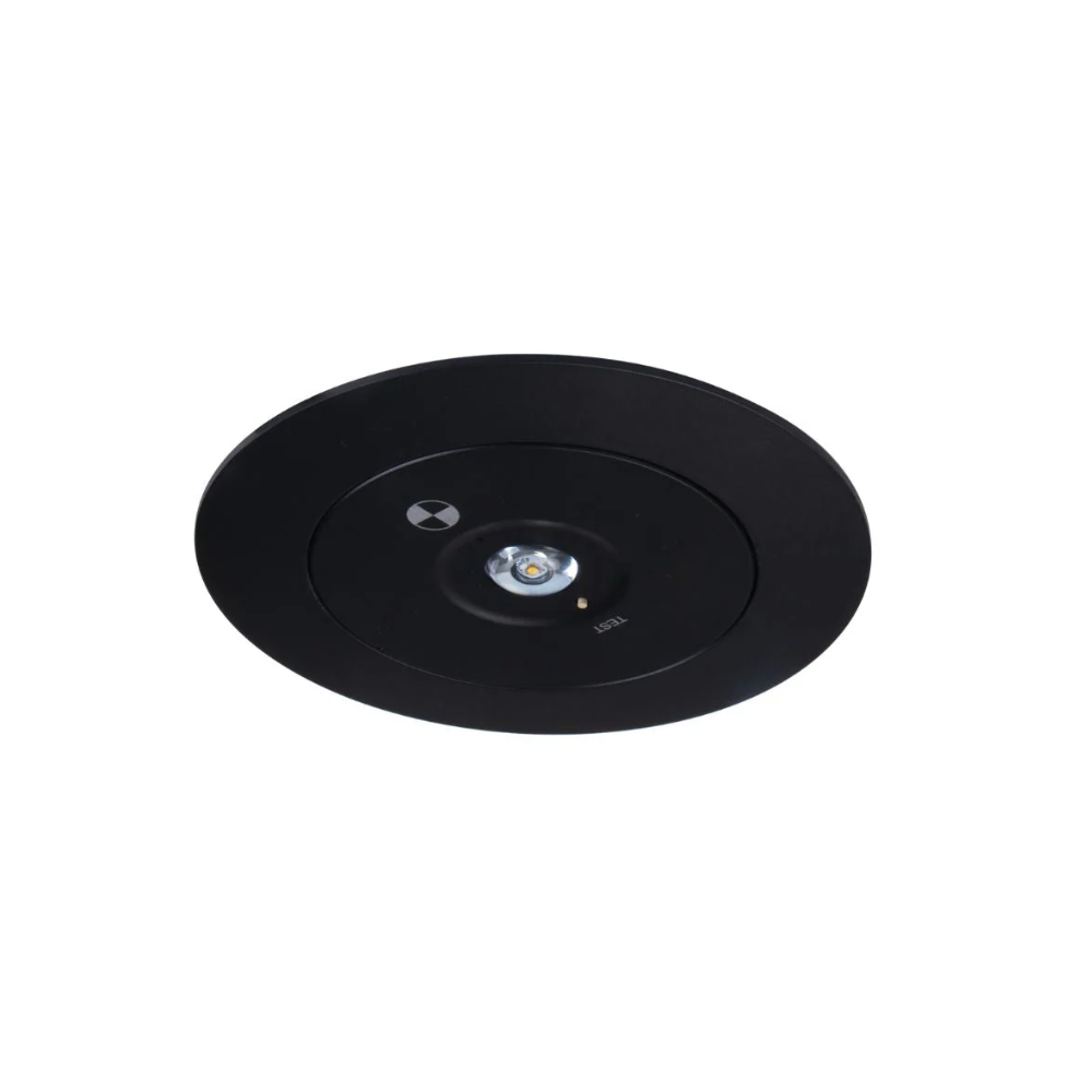 Led Nödbelysning Spot För Tak 3w 3 Timmars Batteri Hål:Ø7 5 12 5cm Philips Led Svart