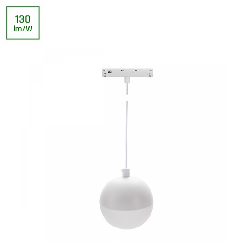 10W SHIFT BASIC GLOBE skenspot för 48V - 4000K, vit, 120° spridning, 130lm/W, SYSTEM SHIFT