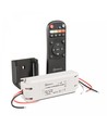 LED Strip Set 120W - 12V/24V, 10A, CCT, Dimmer, 1-Gruppe, +Montering, Svart, Konekto Mesh