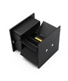6W CUBIC PRO vägglampa - IP65, svart, vidarekoppling, justerbar, fyrkantig, upp/ner, utomhus, inkl. ljuskälla