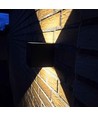 LEDlife CUBIC 6W loopbar vägglampa - Svart, fyrkantig, upp/ner, justerbar, inomhus/utomhus, IP65, inkl. ljuskälla