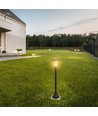 2W Solara LED trädgårdslampa med solcell och sensor - IP65, 93cm, CCT