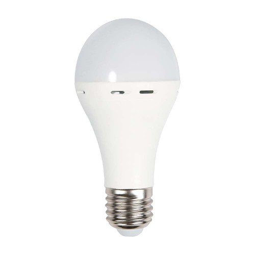 A70 Nödplastlampa 9W E27 - Med Batteri 3 Timmar 4000K