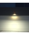 3W LED Solcell Vägglampa - Tegelsten 350lm Litiumbatteri 3.7V 1200mAh 4000K+3000K Vit