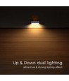 3W LED Solcell Vägglampa - Tegelsten 350lm Litiumbatteri 3.7V 1200mAh 4000K+3000K Vit
