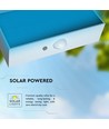 3W LED Solcell Vägglampa - Tegelsten 350lm Litiumbatteri 3.7V 1200mAh 4000K+3000K Vit