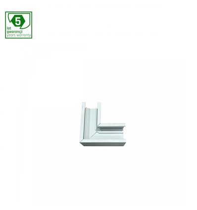 SYSTEM SHIFT horisontell slank L-koppling, vit - 48V, aluminium, IP20, 5 års garanti