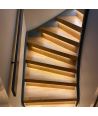 11W per steg Trapp LED COB stripset - 24V DC, IP20, Upp till 20 steg, med sensor + strömbrytare