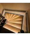 2x5m 12W/m Trappa LED COB strip-kit - 24V DC, IP20, med sensor