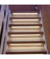 2x5m 12W/m Trappa LED COB strip-kit - 24V DC, IP20, med sensor
