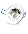 LEDlife 3W downlight - Hål: Ø7-8 cm, Mål: Ø8,4 cm, 4 cm hög, dimbar, 230V