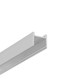 2m aluprofil HOOD14 F/U1 - Obehandlad aluminium, utanpåliggande, LED skena