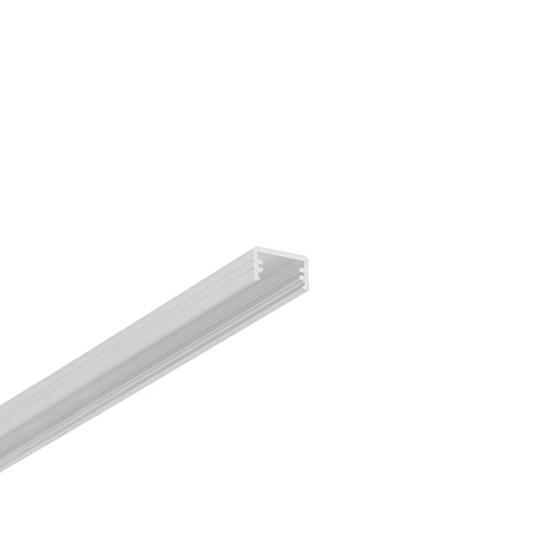 1m aluprofil SLIM8 AC2/Z - Obehandlad aluminium, påbyggnad, LED kanal