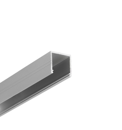 2m aluprofil SMART16 BC3/U4 - Anodiserad, utanpåliggande, LED-skena