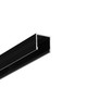 2m aluprofil SMART16 BC3/U4 - Svart anodiserad, utanpåliggande, LED-skena