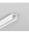2m aluprofil SMART16 BC3/U4 - Vitlackerad, utanpåliggande, LED skena