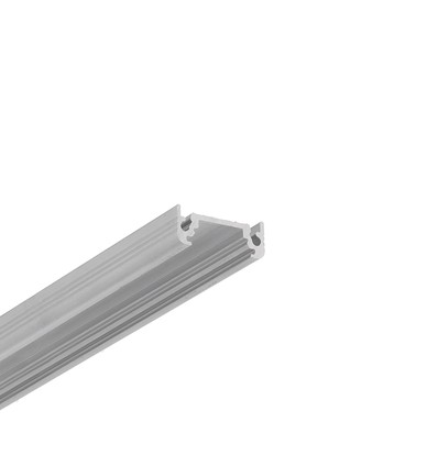 2m aluminiumprofil SURFACE10 BC/UX - Obehandlad aluminium, utanpåliggande, LED-skena