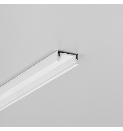 2m aluminiumprofil SURFACE10.V2 BC/U - Vitlackerad, utanpåliggande, LED-skena
