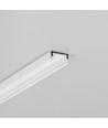 2m aluminiumprofil SURFACE10.V2 BC/U - Vitlackerad, utanpåliggande, LED-skena