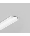 1m aluprofil SURFACE14 EE7F/TY - Vitlackerad, påbyggnad, LED-skena