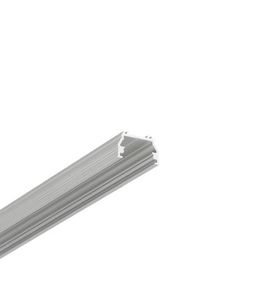 1m aluprofil UNI12 BCD/U - Anodiserad, utanpåliggande, LED skena