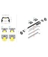1m aluprofil UNI12 BCD/U - Anodiserad, utanpåliggande, LED skena