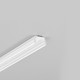 1m aluminiumprofil UNI12 BCD/U - Vit lackerad, utanpåliggande, LED-skena