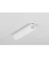 2m aluprofil UNI12 BCD/U - Vit lackerad, utanpåliggande, LED-skena