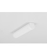 2m aluprofil UNI12 BCD/U - Vit lackerad, utanpåliggande, LED-skena