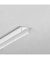 2m aluprofil UNI14 BC3/Y - Vitlackerad, utanpåliggande, LED-skena